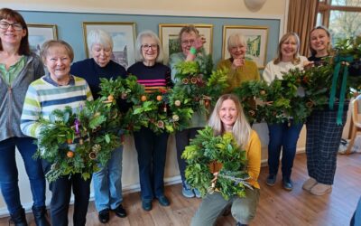 Festive Herb Wreath Workshop, Saturday 21st November, Prestbury Cheshire