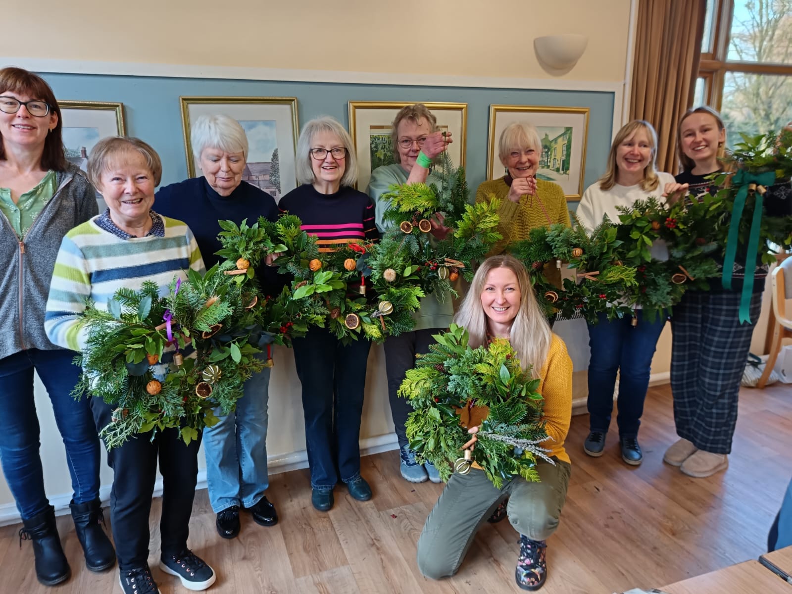 festive wreath herb workshop cheshire